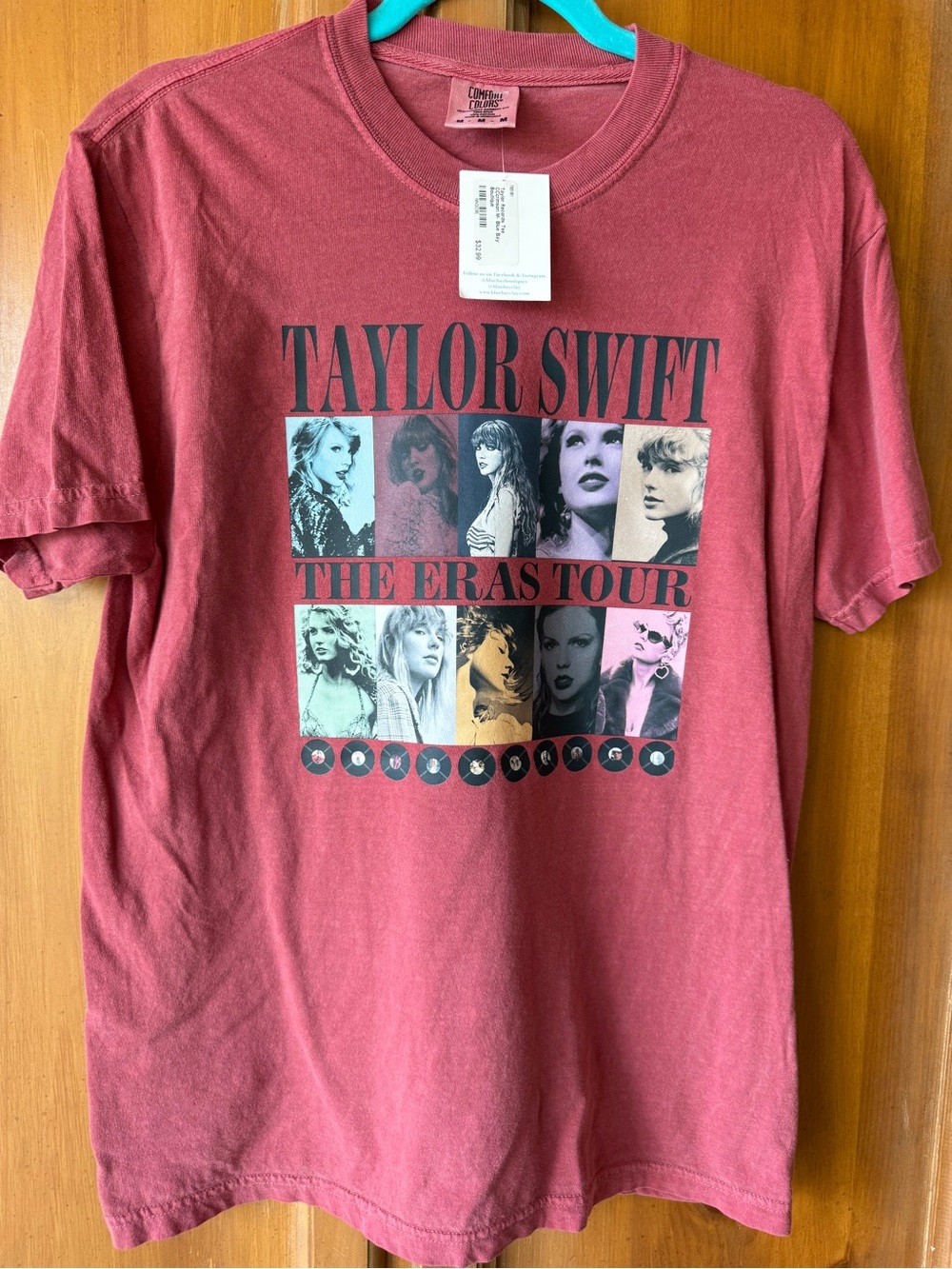 Comfort Colors Vintage-Style Washed Red Graphic Tee